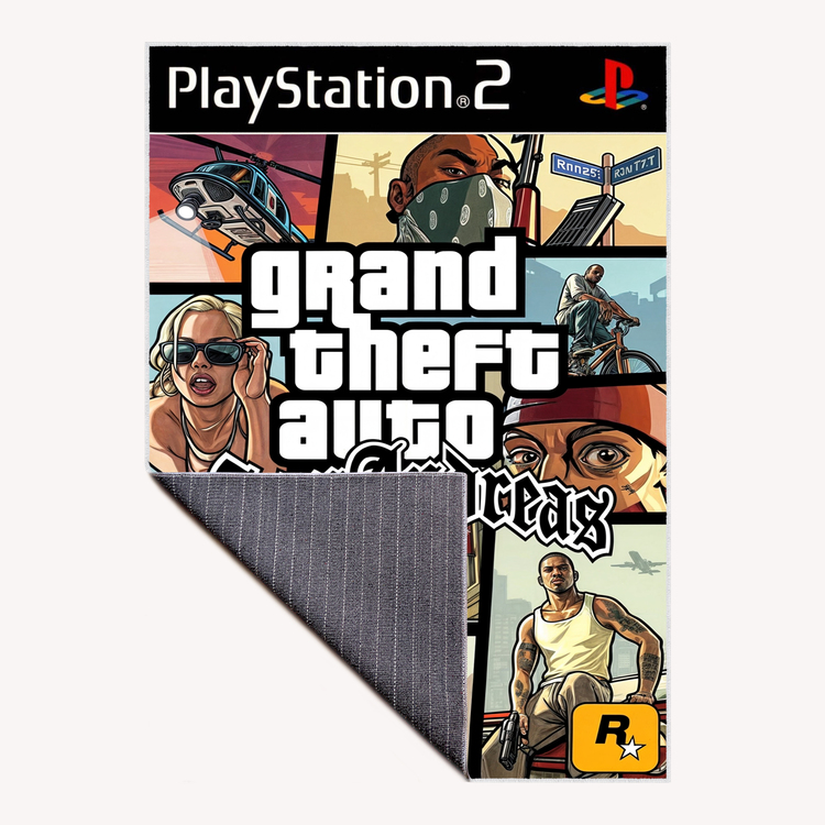 GTA San Adreas Halı 80 x 120 cm , Diğer Ölçüler İçin Varyasyon Seçebilirsiniz