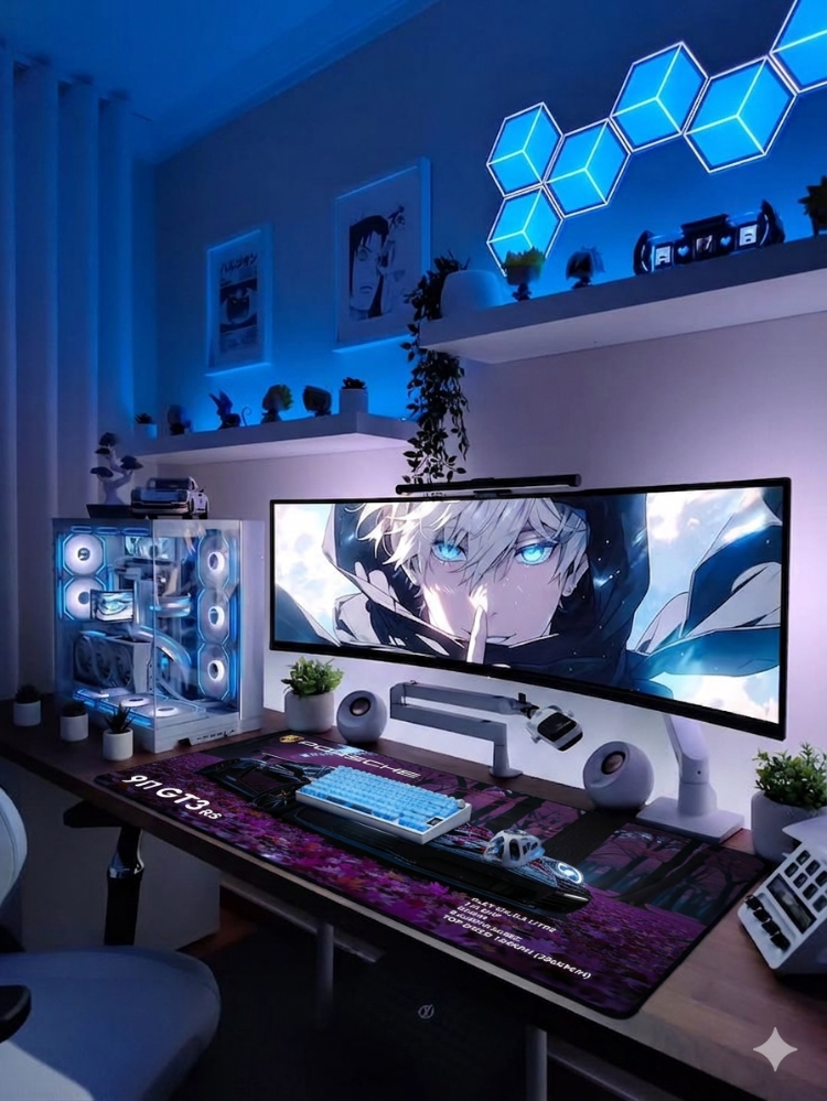 Porsche Temalı Kişiye özel tasarım gaming mousepad ile setup’inı tamamen sana özel