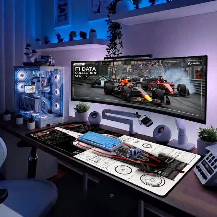 F1 Temalı Kişiye özel tasarım gaming mousepad ile setup’inı tamamen sana özel hale getir!
