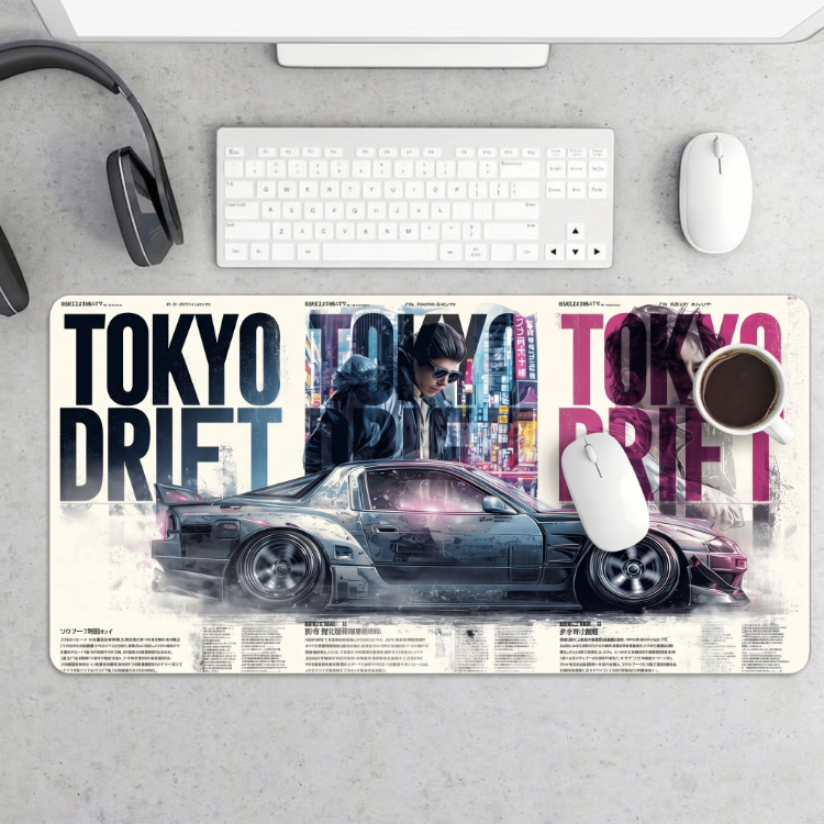 Tokyo Driftt Temalı Kişiye özel tasarım gaming mousepad ile setup’inı tamamen sana özel