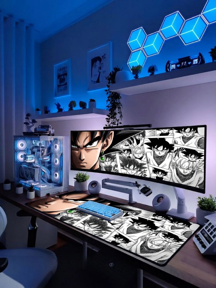 Goku Anime Temalı Kişiye özel tasarım gaming mousepad ile setup’inı tamamen sana özel