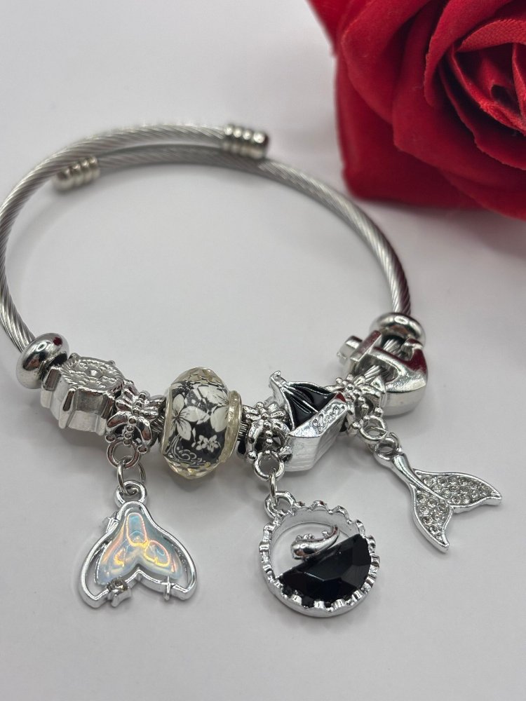 Denizkızı Masalı Çelik Charm Bileklik