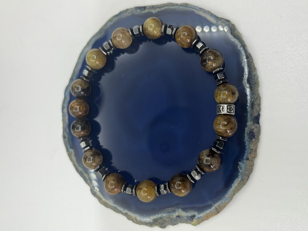 Prehnite Doğaltaşlı Bilekşik