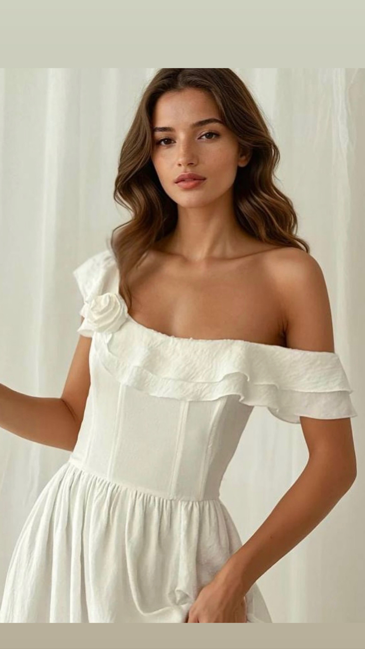 Helen  beyaz elbise