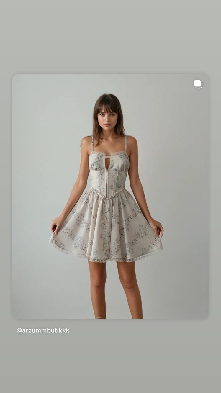 Dantelli vintage elbise