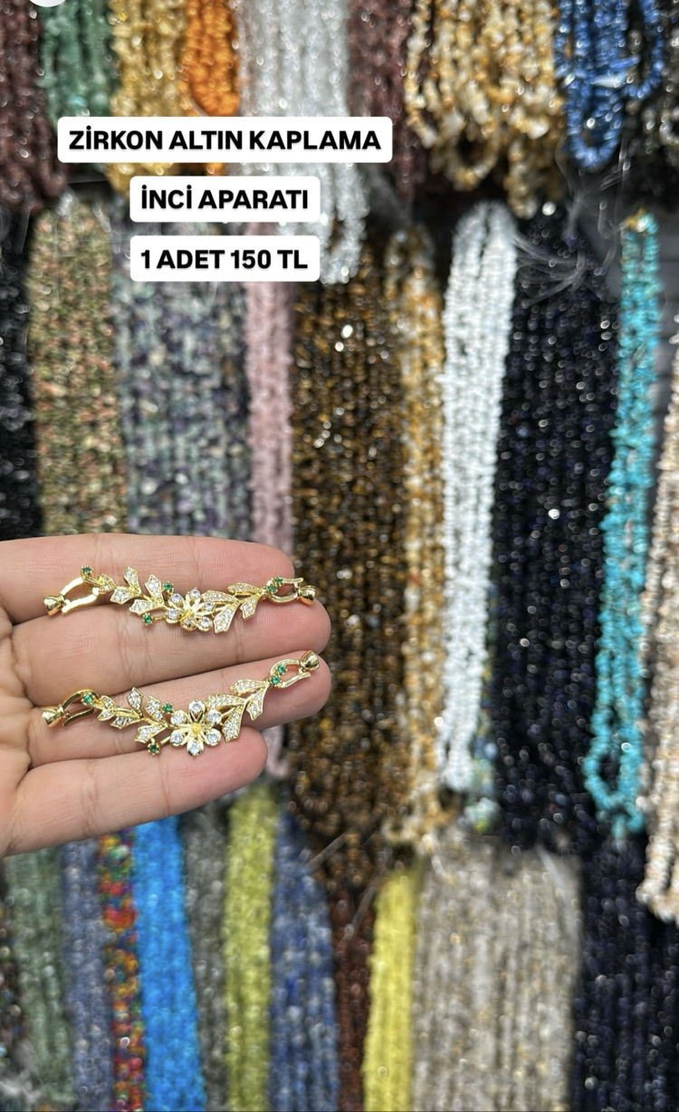 İnci aparatı zirkon altın kaplama
