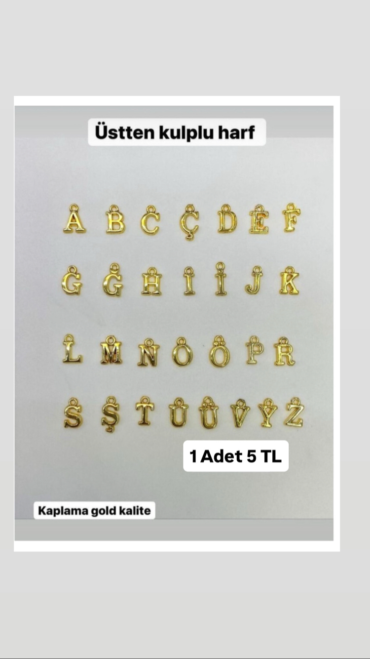gold sallantı harf