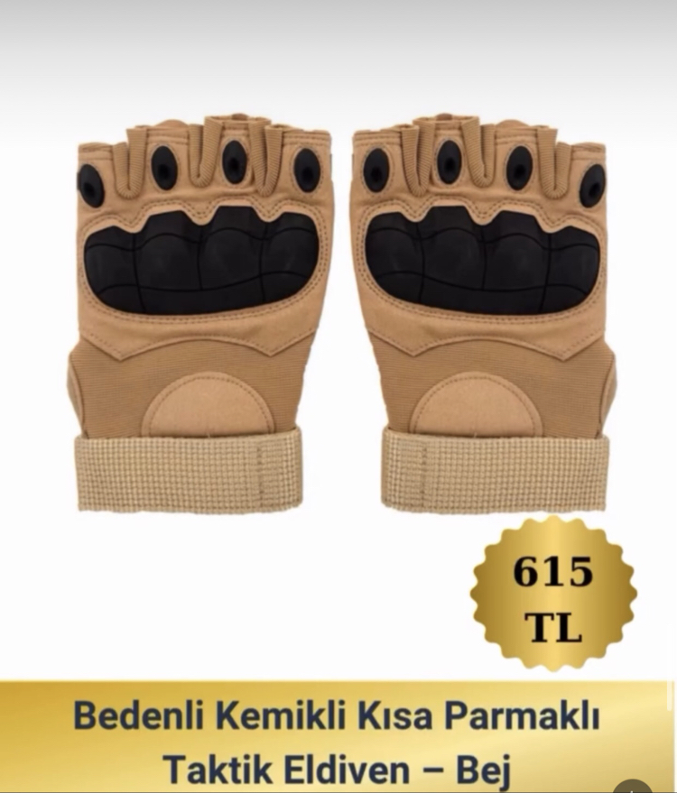 Kısa parmak eldiven