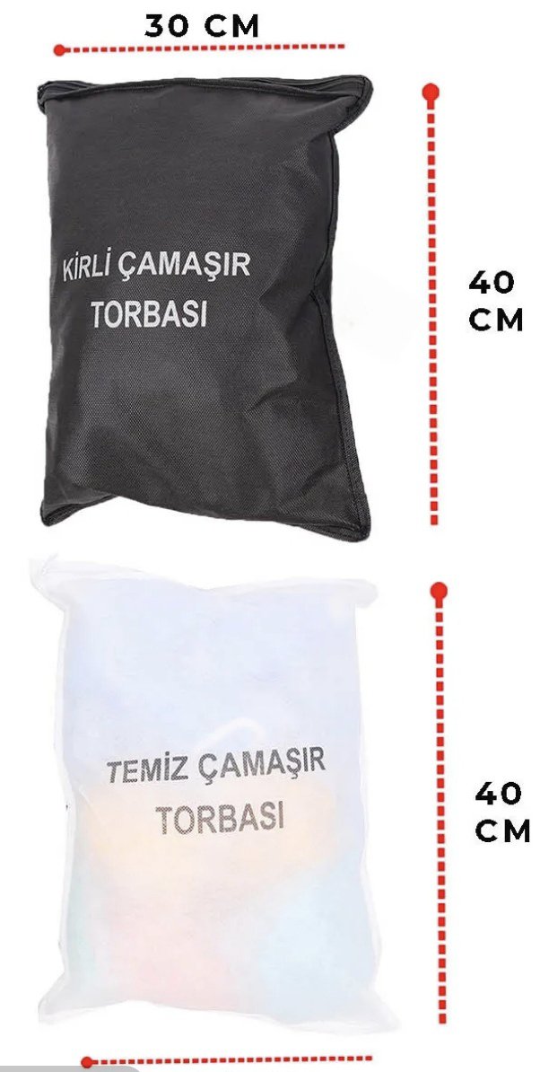 3'lü KİRLİ,TEMİZ,FİLE TORBASI 