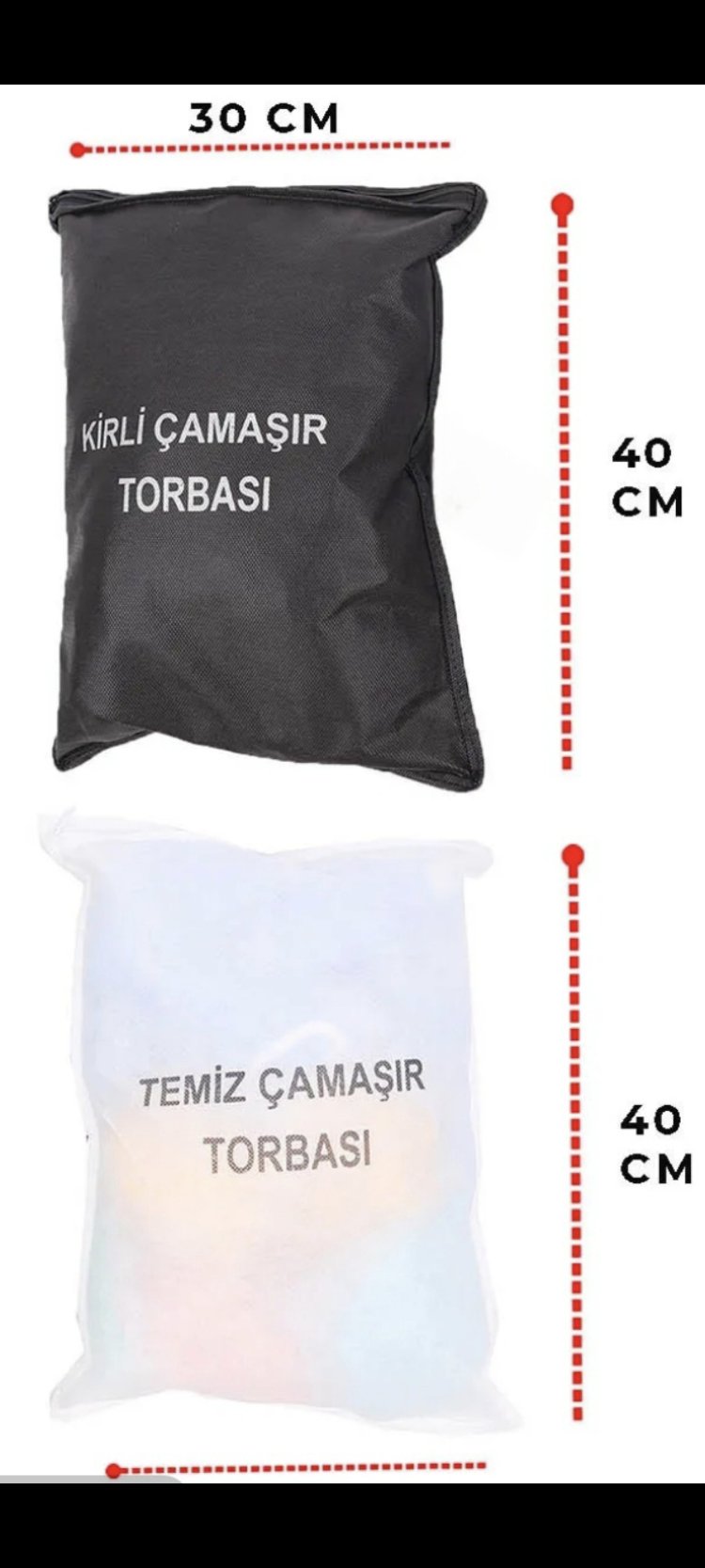 3'lü KİRLİ,TEMİZ,FİLE TORBASI 