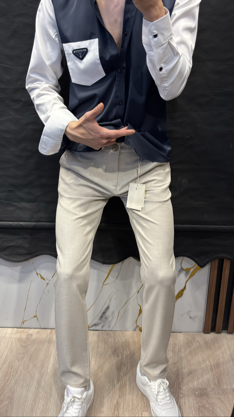 GANT PREMIUM JOGGER PANTOLON (bej) İTHAL KUMAŞ