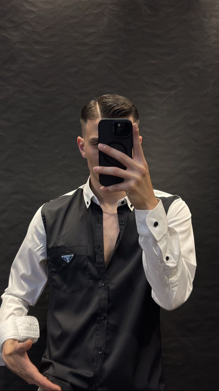 PRADA PREMIUM GÖMLEK (İTHAŞ KUMAŞ) siyah