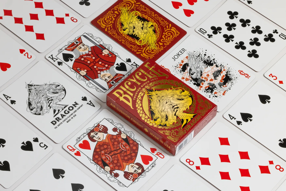 Bicycle Dragon v2 Playing Cards