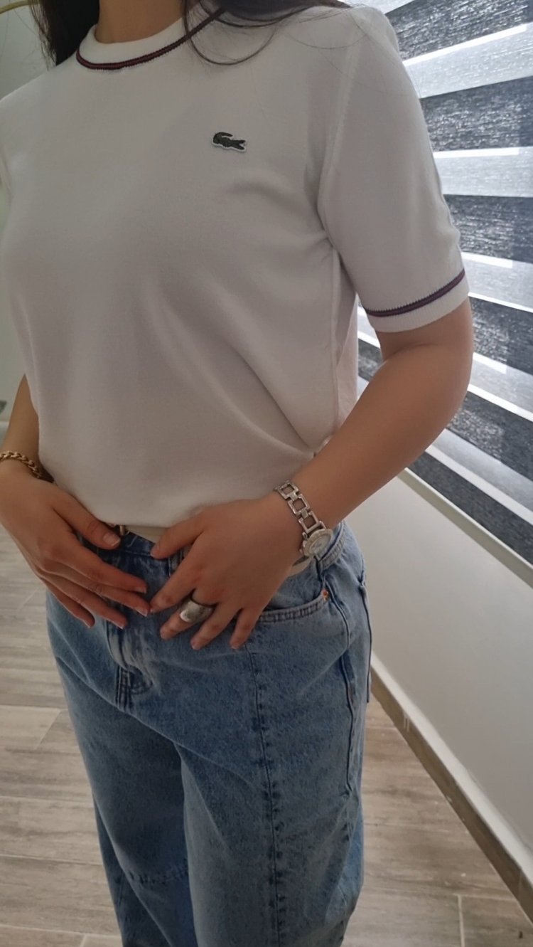 Beyaz merserize lcst bluz