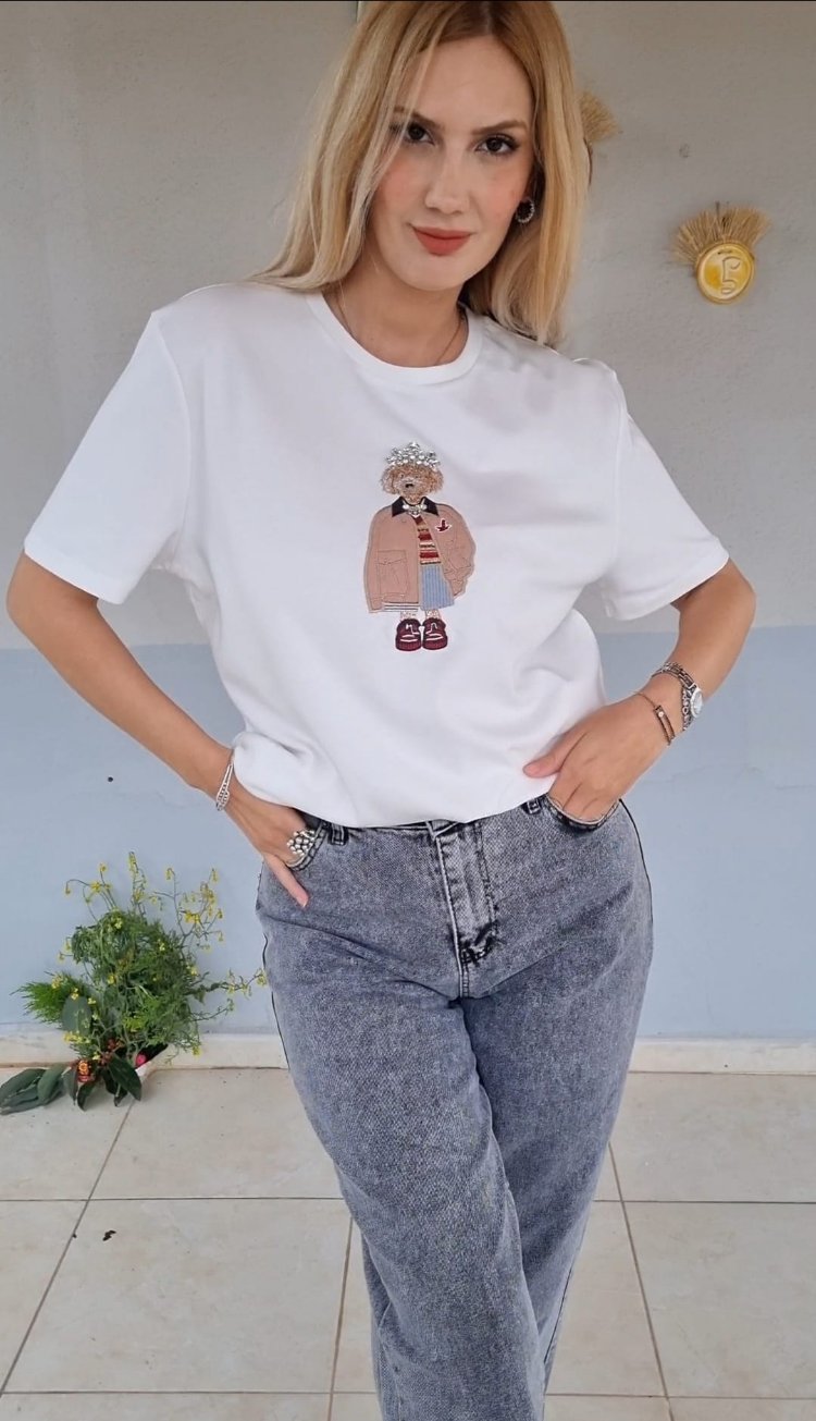 ikonik bym beyaz tişört