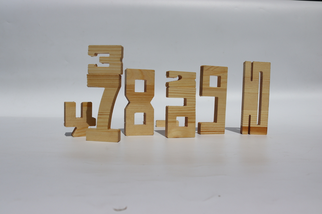 Montessori Ahşap Sayı Blokları