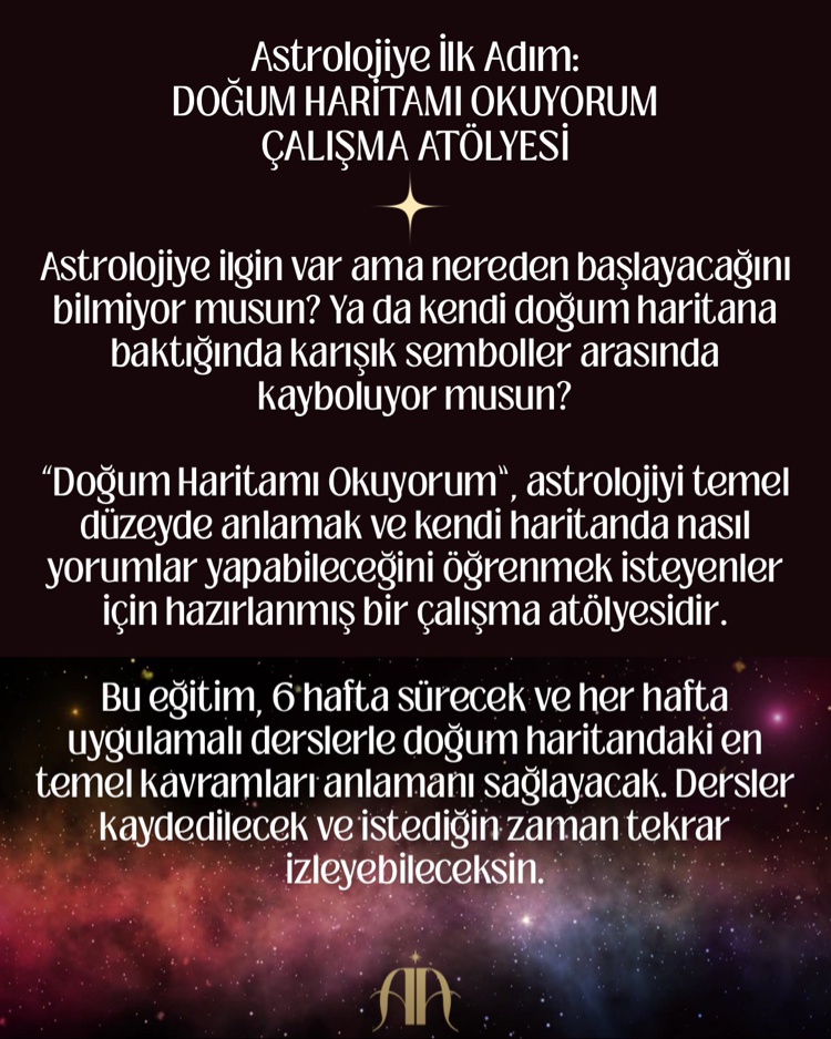 Doğum Haritamı Okuyorum Online Atölye