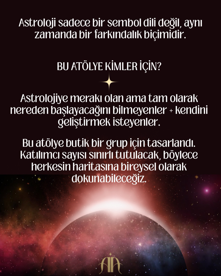 Doğum Haritamı Okuyorum Online Atölye