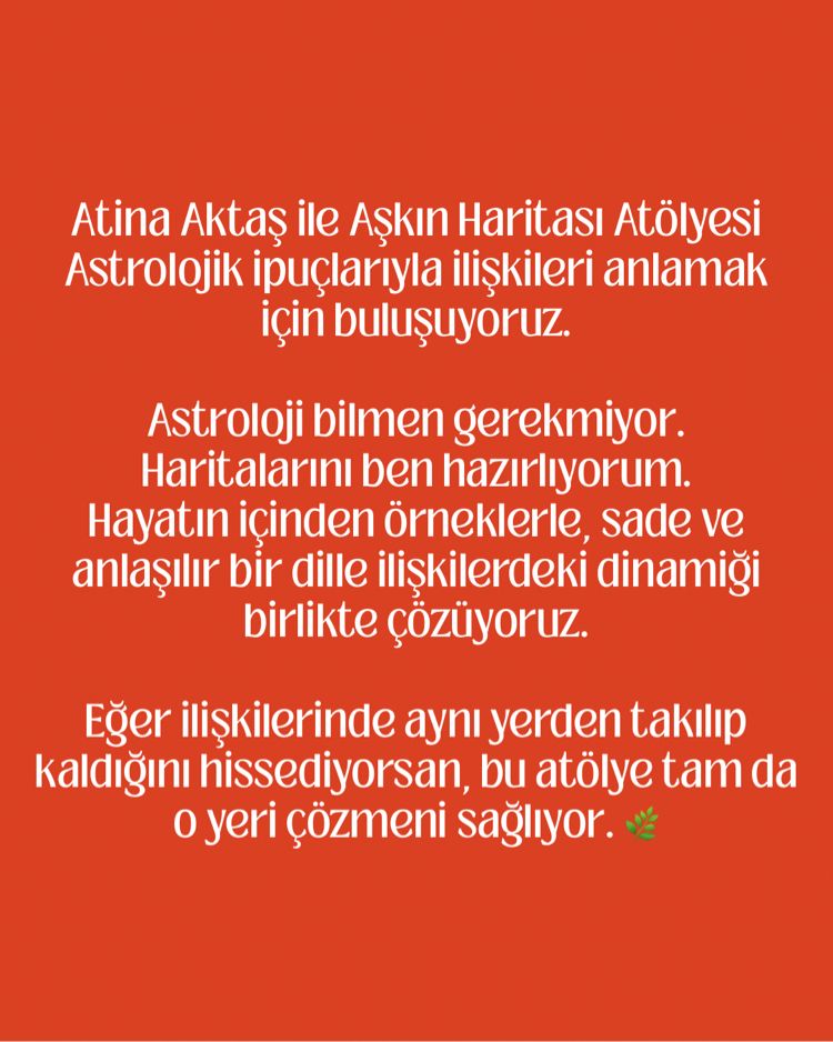 Aşkın Haritası Atölyesi