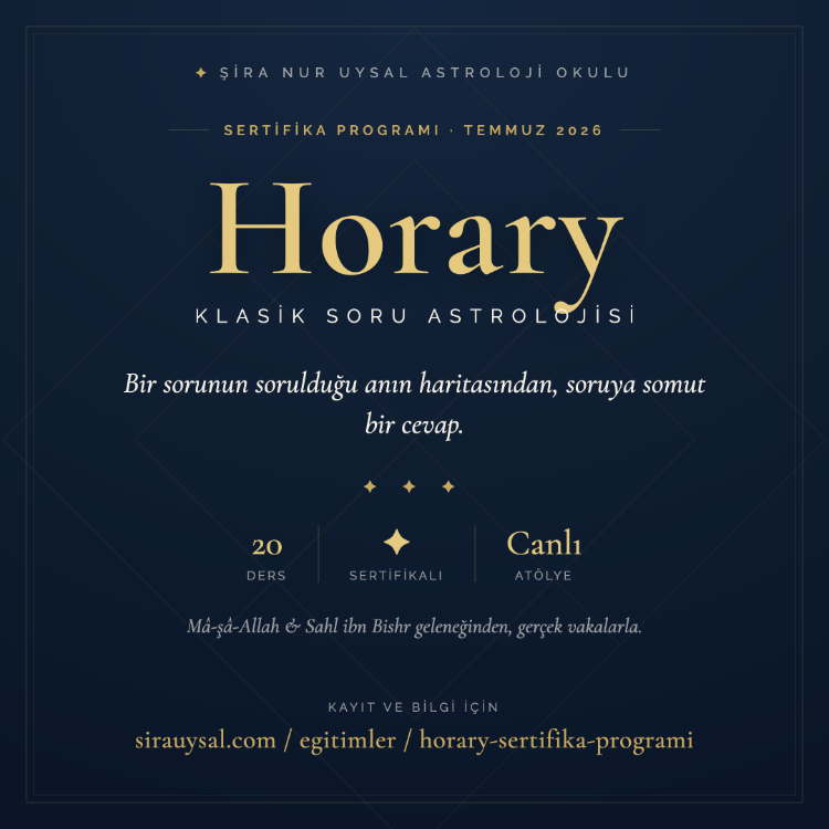 Horary Astroloji Sertifika Programı / Ay