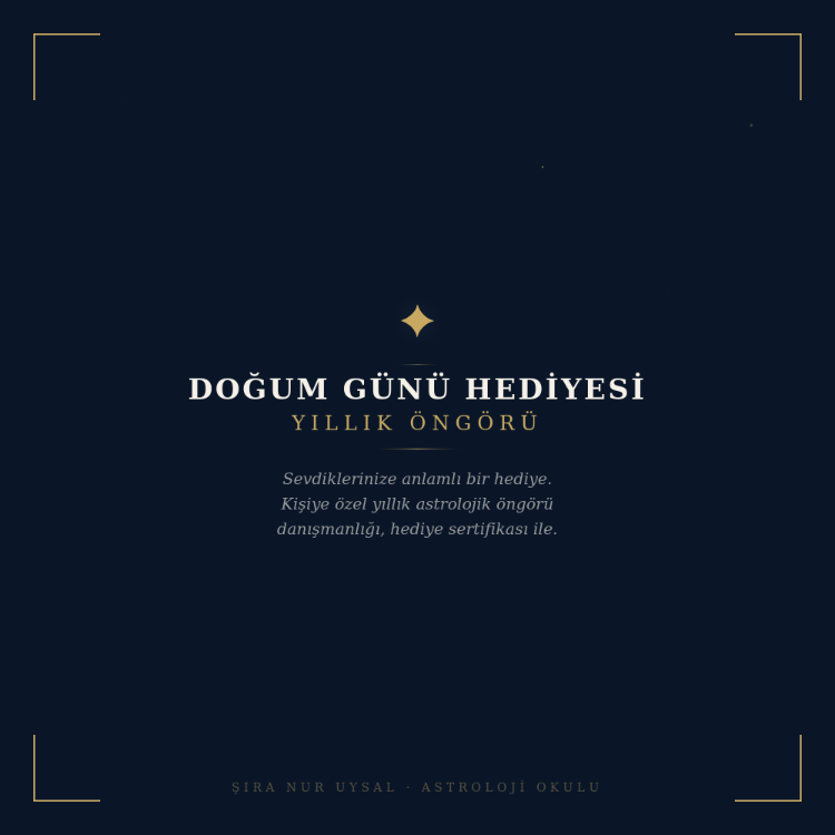 DOĞUM GÜNÜ HEDİYESİ — YILLIK ÖNGÖRÜ