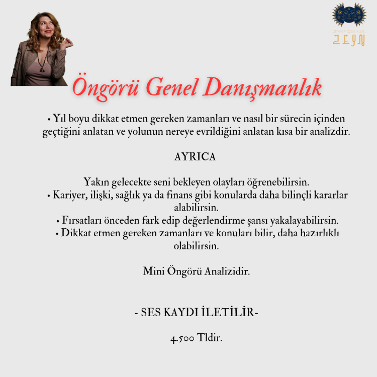 Genel Öngörü Analizi