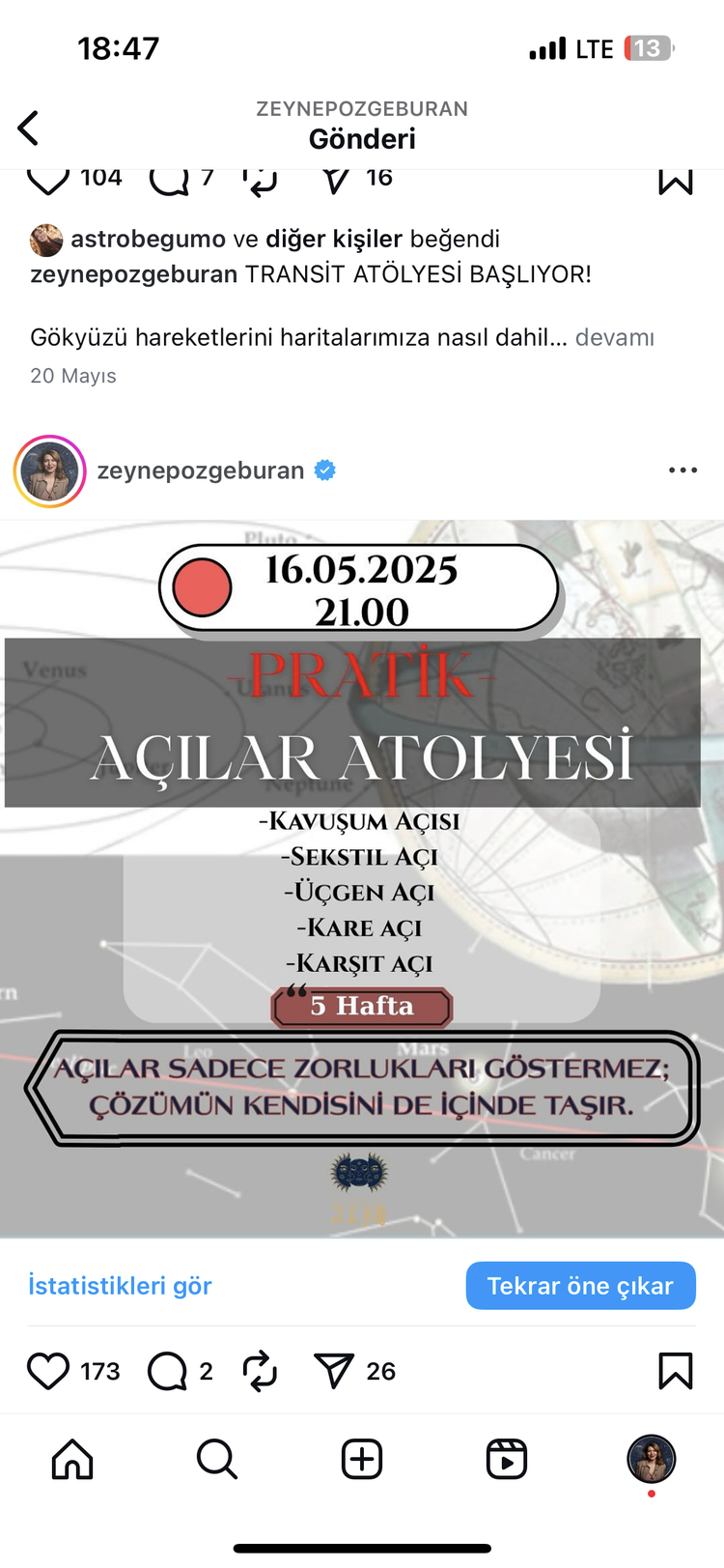 Açılar Atolyesi 5 Hafta