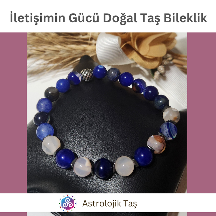 İletişimin Gücü Doğal Taş Bileklik