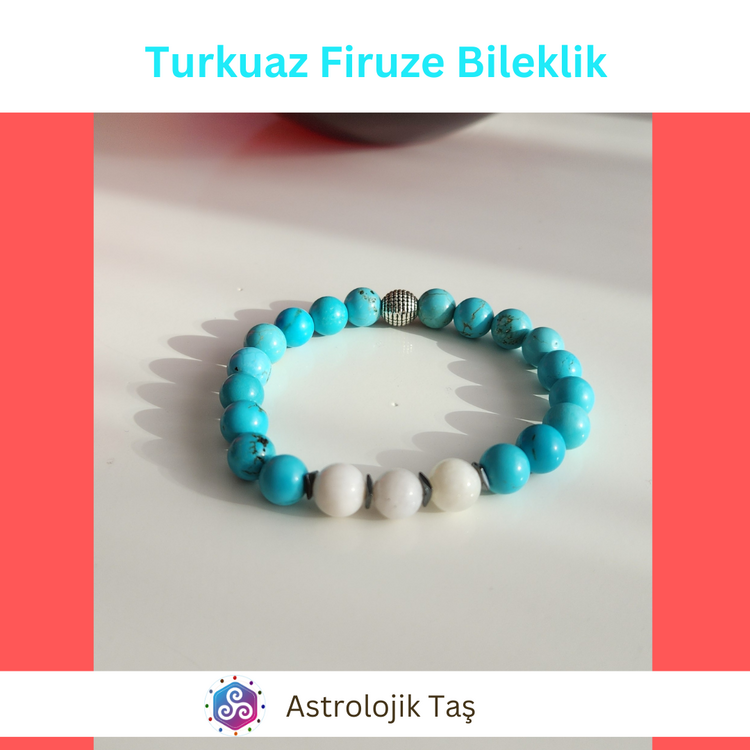 Turkuaz Firuze Doğal Taş Bileklik