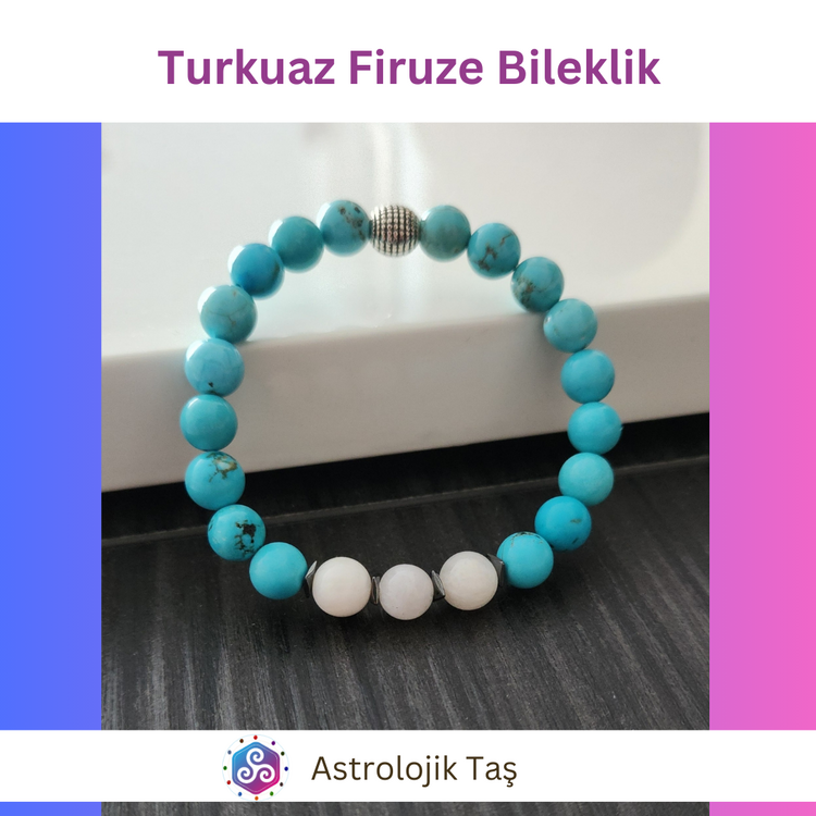 Turkuaz Firuze Doğal Taş Bileklik