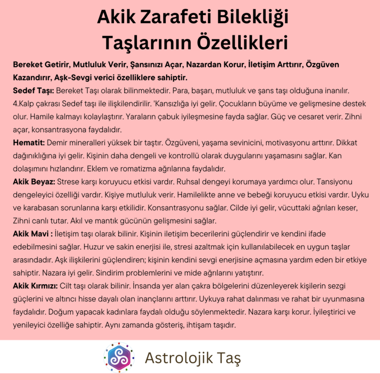 Akik Zarafeti Bilekliği