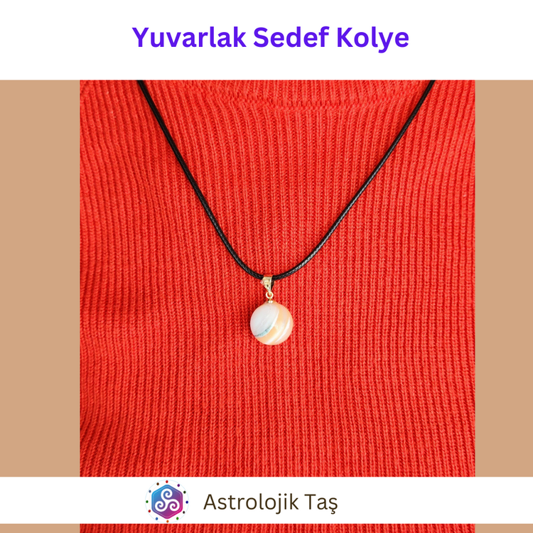 Yuvarlak Sedef Kolye Kolye