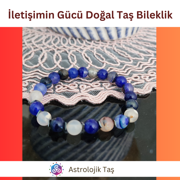İletişimin Gücü Doğal Taş Bileklik