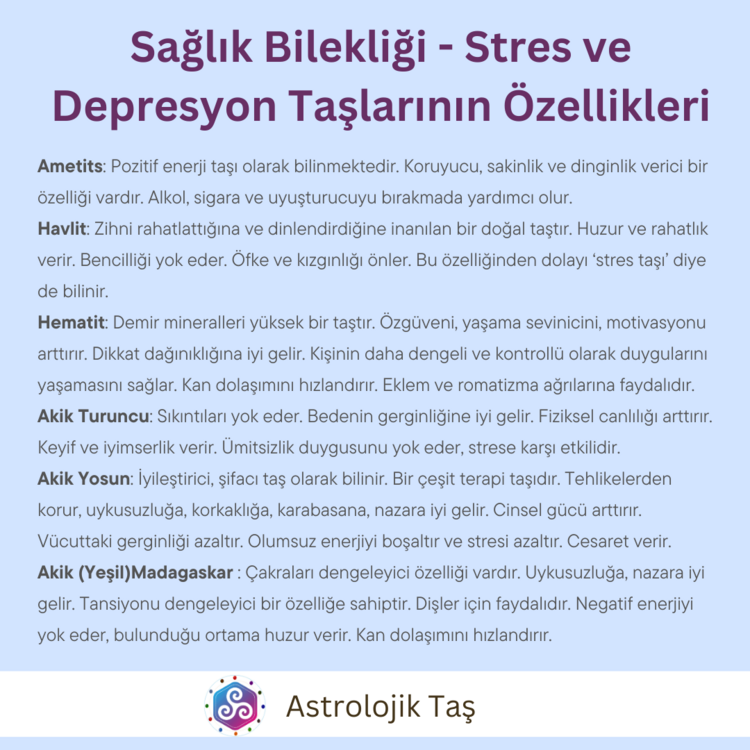 Sağlık Bilekliği (Stres ve Depresyon)