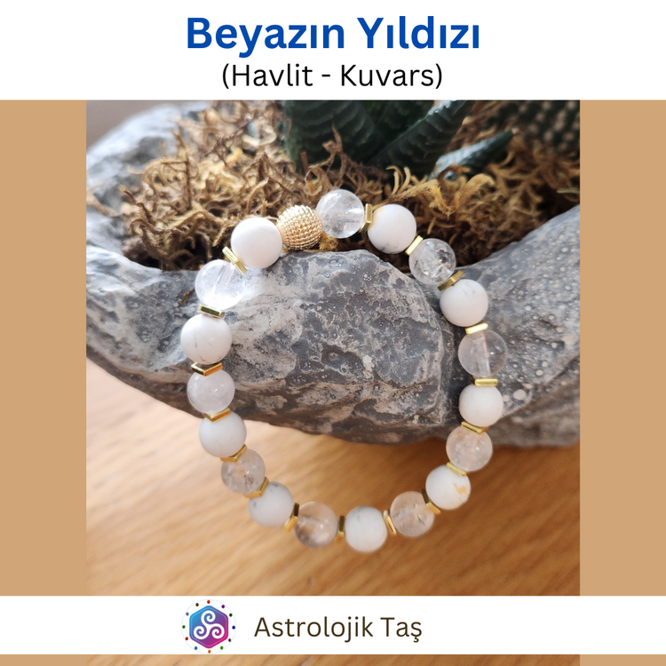 Beyazın Yıldızı ( Havlit ve Kristal Kuvars)