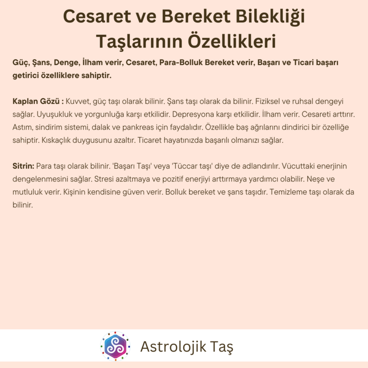 Cesaret ve Bereket Bilekliği