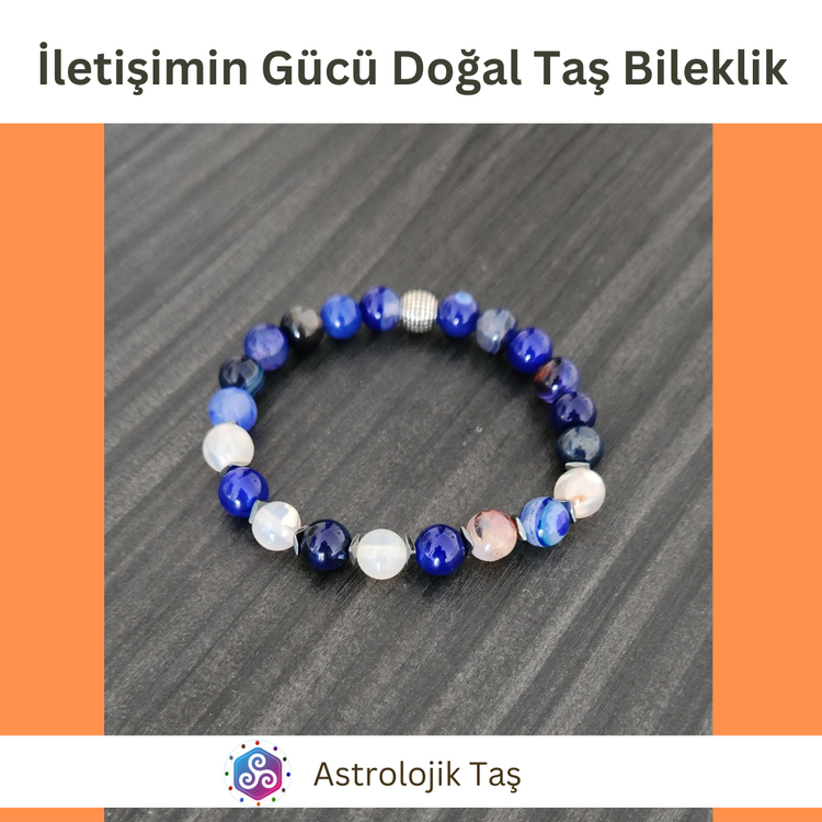 İletişimin Gücü Doğal Taş Bileklik