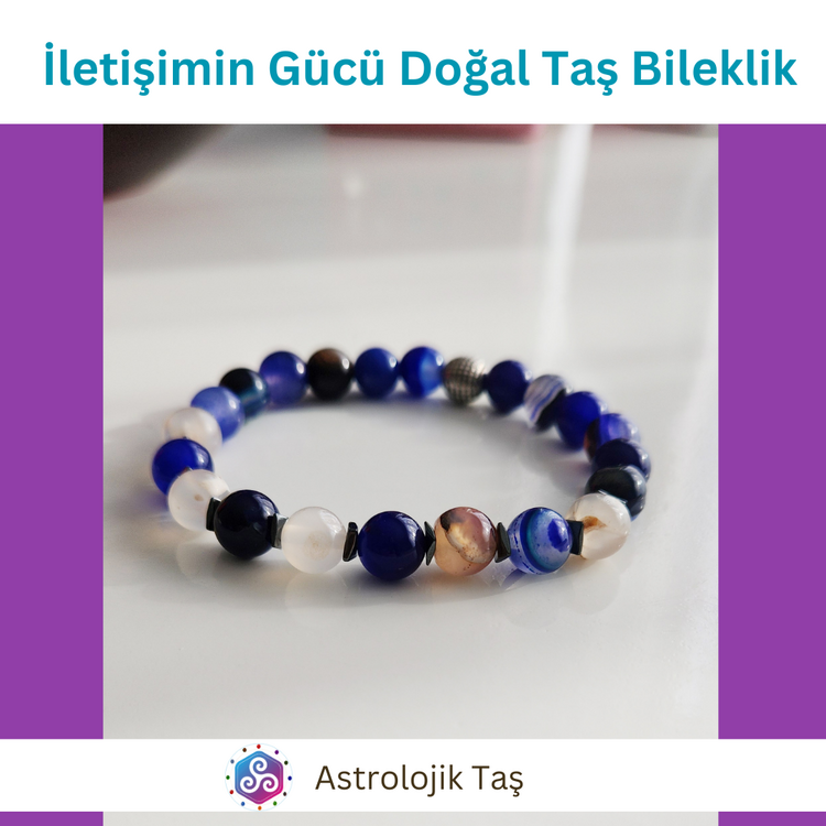 İletişimin Gücü Doğal Taş Bileklik