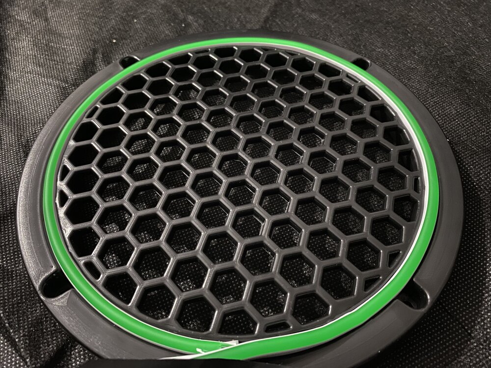 20 Cm Yeşil Neon Ledli Midrange Kapağı (2 Adet)