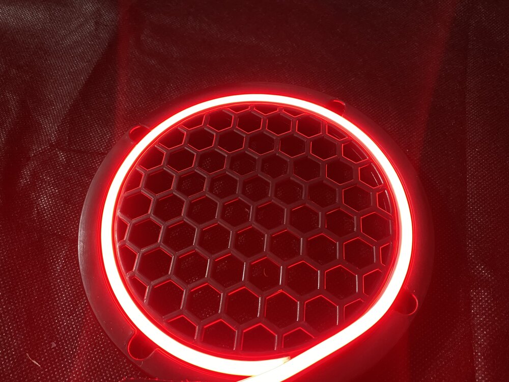 16 Cm Kırmızı Midrange Kapağı (2 Adet)