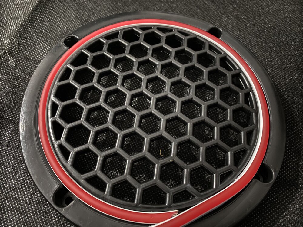 16 Cm Kırmızı Midrange Kapağı (2 Adet)