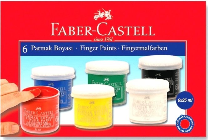 Faber Castell Parmak Boyası 25ml x 6 Renk
