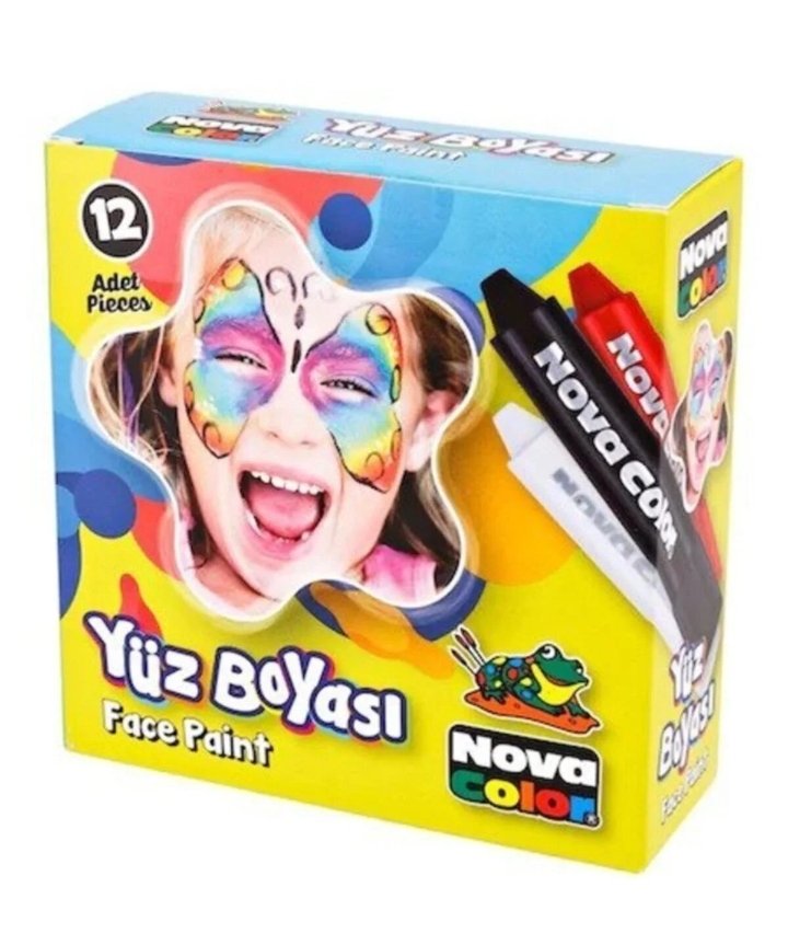 Nova Color Yüz Boyası Turuncu 12 Li