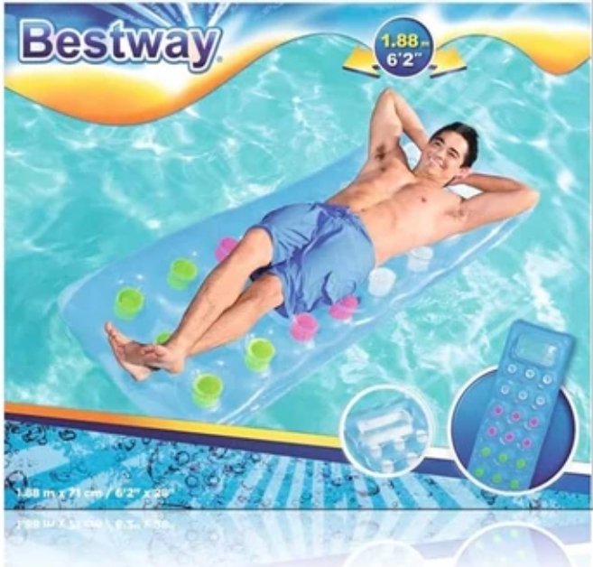 Bestway Deniz Yatağı Bardak Pencereli 188X71 cm