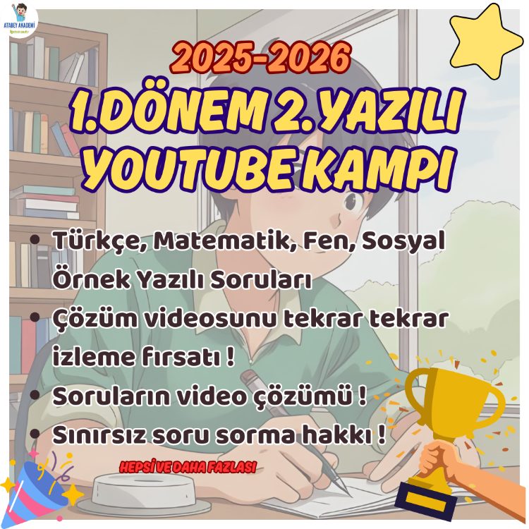 Birinci Dönem İkinci Yazılı Youtube Kampı