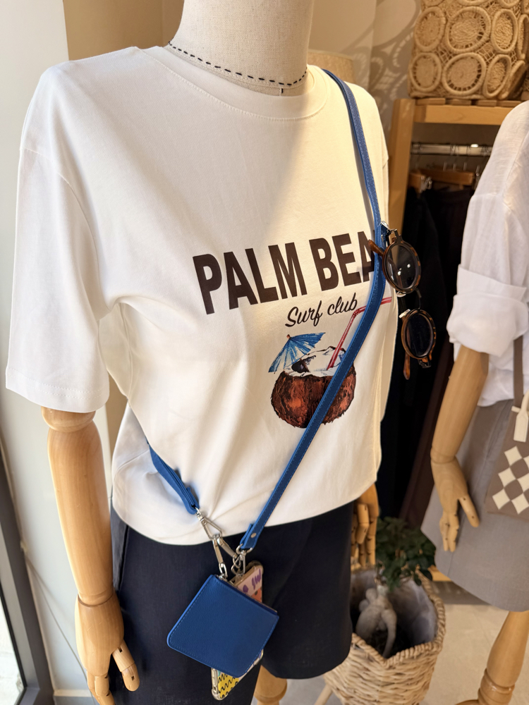 Baskılı Palm Beach T-shirt