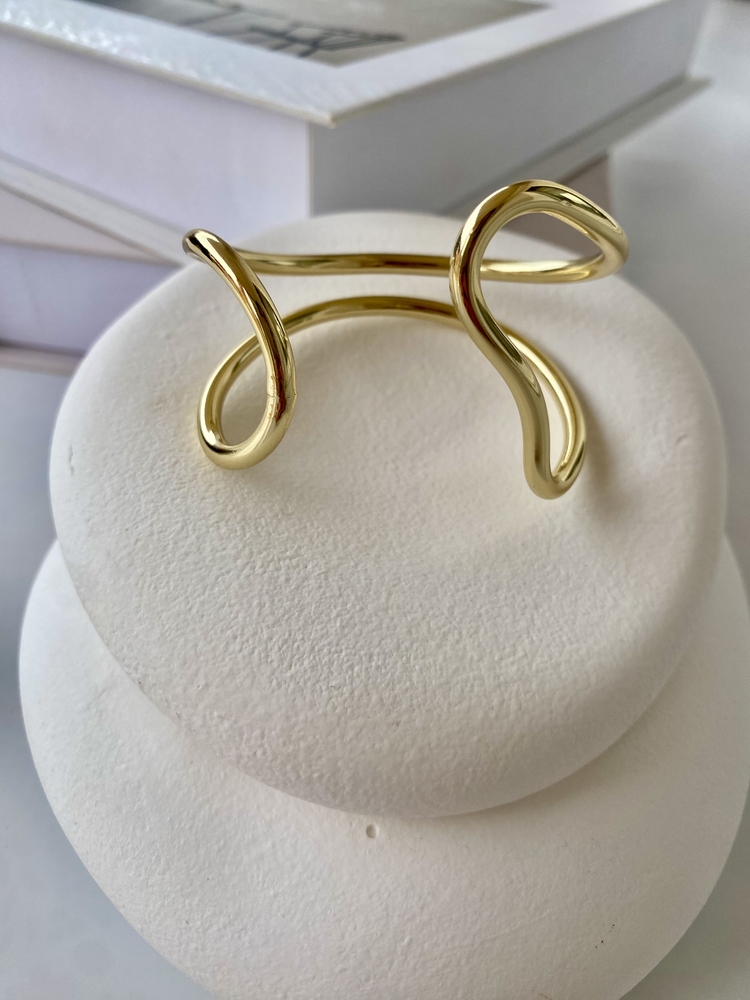 14k Altın Kaplama Gold Kelepçe
