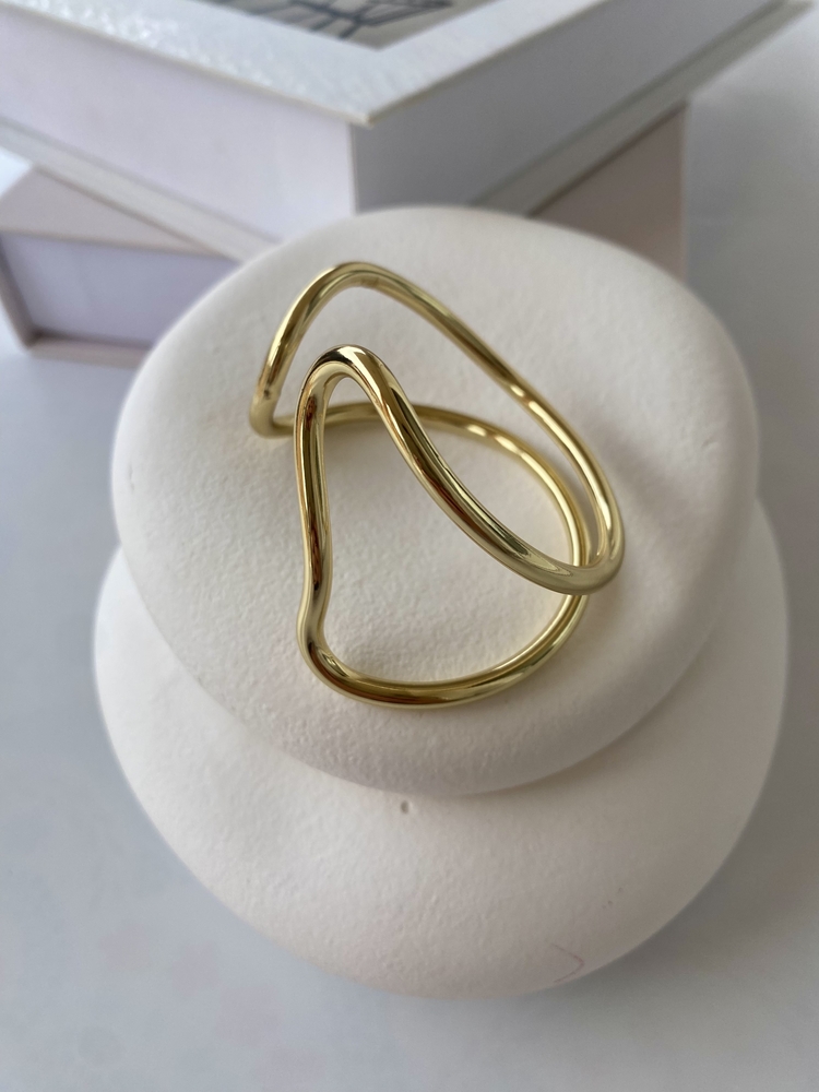 14k Altın Kaplama Gold Kelepçe