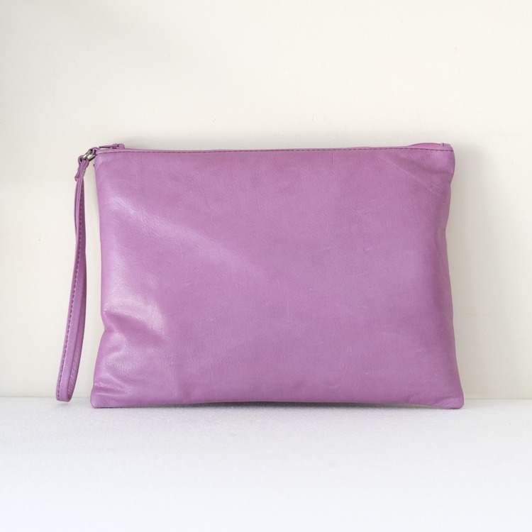 Violet Lover Clutch ★  Gökkuşağı Deri Portföy çanta