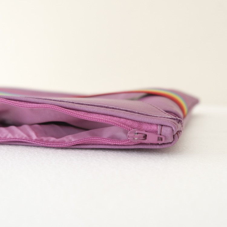 Violet Lover Clutch ★ Gökkuşağı Deri Portföy çanta